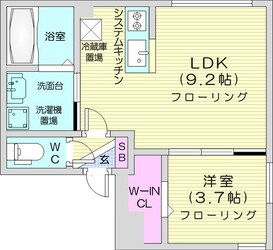 SERAM北9条の物件間取画像